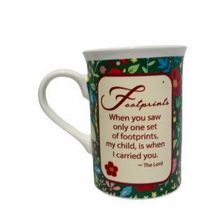 NWOT 2016 Bay Island Brand “Footprints” Mug